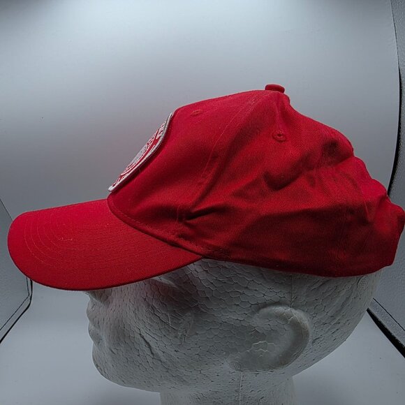 "Hot Chicks Waffles & Co Adults Red Embroidered Snapback Hat Adjustable Casual - Picture 2 of 9